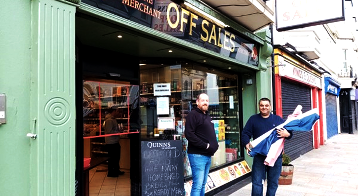 Seamus Rooney, past student of SERC’s School of Hospitality and Catering with Pusker Sabherwal  